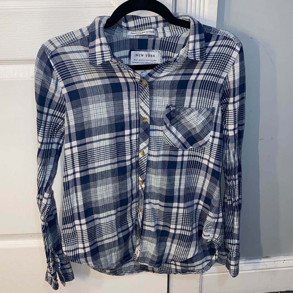 Abercrombie plaid button down shirt